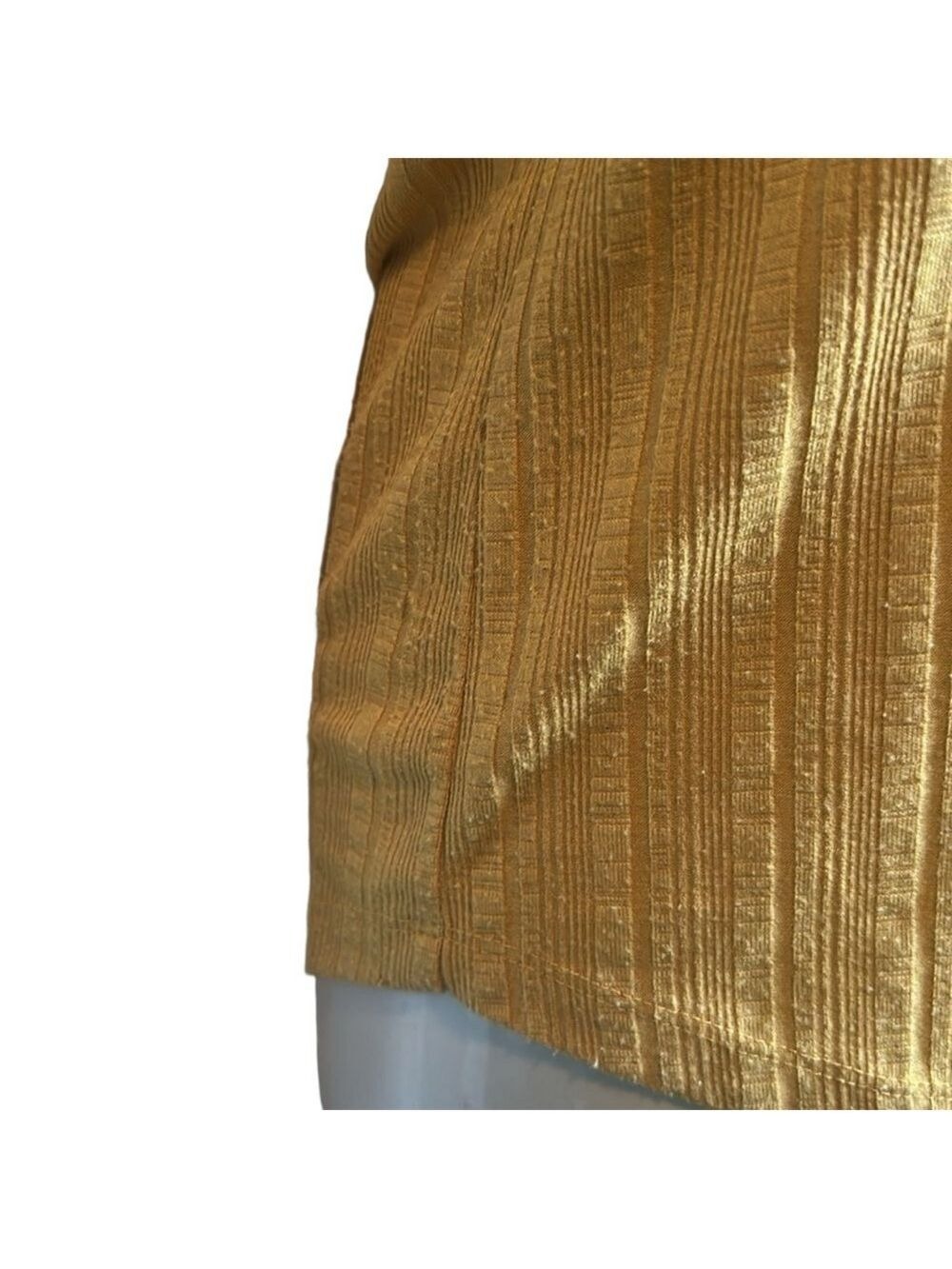 Maurices Mustard Button-Front Ribbed Tank Top - Picture 7 of 7
